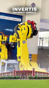 Where theory meets technology! Invertis students gain practical expertise with the Fanuc R-2000iA/200F, a 6-axis robotic marvel with a 200 kg payload and 2650 mm reach. #robot #roboticarm #robotics #technology #innovation #invutech #students #automation #trend #viral #invertisuniversity #bareilly | Invertis University