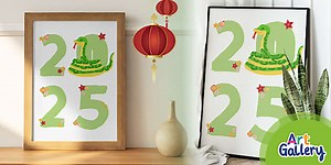 Year of the Snake 2025 Poster