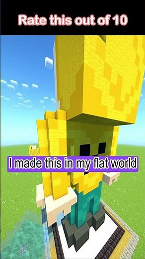 nsane Techno Gamerz Statue in My Flat World 😳🔥 | Rate It Out of 10! | Minecraft