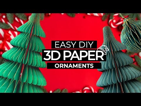 Paper Christmas Ornaments, Christmas Paper Decorations DIY