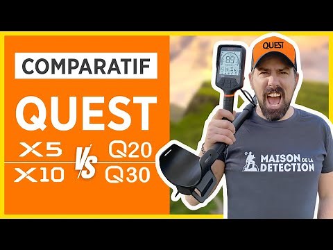 Détecteurs de métaux QUEST X5 - X10 - Q20 - Q30 / Q30 + : lequel choisir ? 🆚
