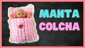 Aprende a tejer esta manta o colcha para bebé a dos agujas paso a paso. | VivirTejiendo