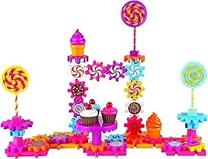 Learning Resources Gears! Gears! Gears! Sweet Shop, Gears Toy, Puzzle, Building Set, 82 Pieces, Ages 4+