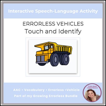 Errorless Vehicles Vocabulary Activity Speech & Language Therapy