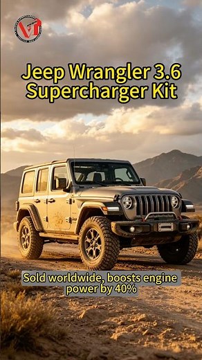 Jeep Wrangler 3.6 Supercharger / Boosts engine power by 40% / Car modification #JeepWrangler #Jeep