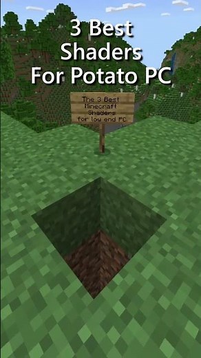 The 3 Best Shaders for Low End PC! #minecraft #マイクラ #satisfying #shorts