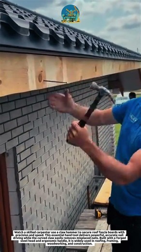 Amazing Hammer Nail Trick for Roof Fascia Installation | Satisfying Carpentry