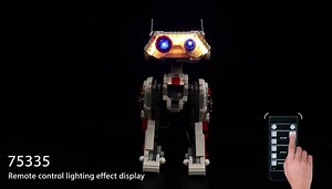 BrickBling LED Light Kit Compatible with Lego BD-1 75335, Creative Lighting Compatible with Lego BD1-Remote Control Verion (Not Included The Model)