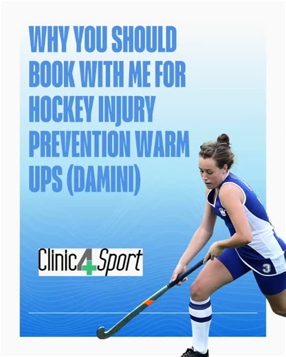 Field hockey demands constant running, quick changes of direction, deep stick positions, rotational movements, and strong lower-body control. Because of these repetitive patterns, hockey players are particularly prone to: * Hip & groin tightness * Reduced hip rotation * Adductor strains * Ankle stiffness affecting agility * T-spine stiffness from repeated leaning and stick handling These issues are very common in hockey players due to continuous running in semi-flexed posture, repeated rotations