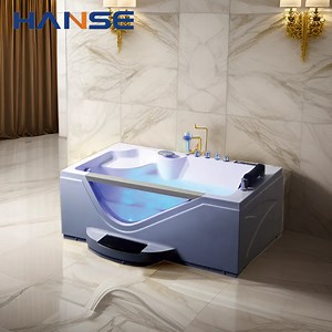 [Hot Item] Bathroom Indoor Design Soaking Whirlpool Jet Tubs Over Massage Waterfall Freestanding Acrylic SPA Bathtub