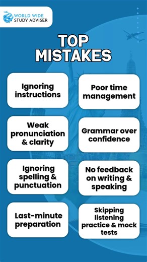 💡 Level up your language test game! 💪 Avoid these common traps: ❌ Skipping mocks ❌ Grammar overconfidence ❌ Ignoring instructions 📚 Prep smart, score high! ✨ #LanguageGoals #TestSuccess #EnglishExam #IELTSPrep #TOEFLPrep #PTEExam #StudyTips #ExamReady #ScoreHigh | World Wide Study Adviser