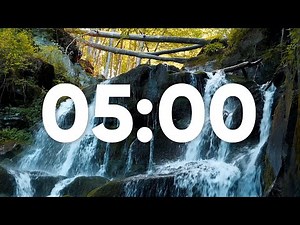 5 Minute Waterfall 🌊 Sounds Timer - Countdown Timer Alarm