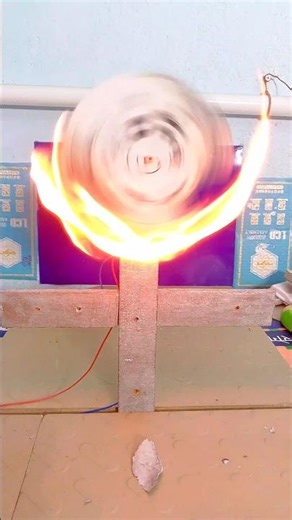 Effect of Heat on Air Flow to Rotate a Paper Fan (DC Motor Setup) #diy #schoolproject