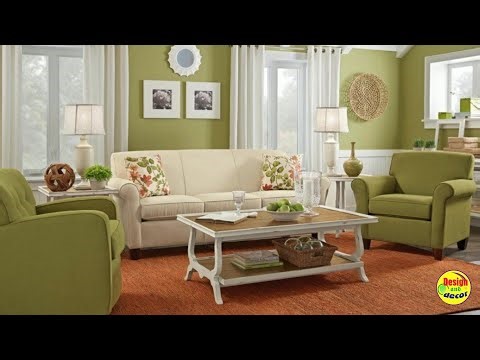Top 100 living room design ideas | Pistachio color in the interior of the living room.