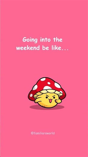 Hello, weekend — here I come! 🎉✨ #TGIF #weekendvibe #funny #cute #animation