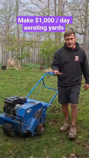 How to make$1,000 / day by aerating yards #aerating #lawncare #lawntips #yardwork #yard #grass