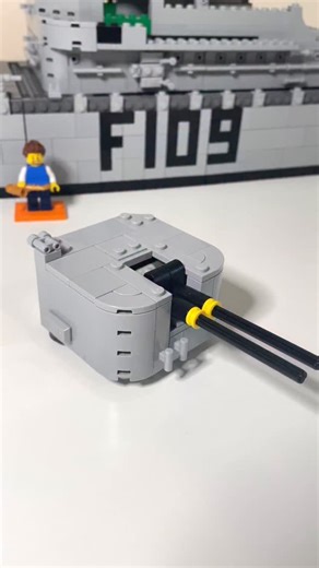 HMS Leander - Twin 4.5 Inch Gun, version 2👌and I think complete ✅ Please Follow, Like and Share if you like what you see - thank you! Final details added. Ladders, access door at the aft end. Really happy with it!! ‘HMS Leander’ Type 12I (12 ‘Improved’) class Royal Navy Frigate - 1:92 scale project. Follow CKS Bricks for more ! Suggestions, shares and likes very welcome indeed. Support links in my Bio. I really do appreciate it! Cheers, Chris #cksbricks #afol #lego #legoship #shipbuilding #mode