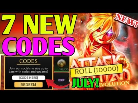 ⚠️FRESH!CODES⚠️ ALL WORKING CODES FOR ATTACK ON TITAN REVOLUTION - ROBLOX AOTR CODES!