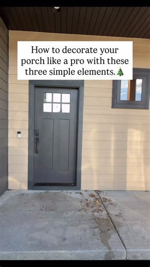 1.4K views · 7 comments | Transform your porch for the holidays with these 3 key elements:  Start with a welcoming doormat.  Add fresh greenery around your door for that inviting vibe.  Top it all off with a beautiful holiday wreath. Ready to elevate your space? Let’s make your home shine for the season! Follow me for more design and decorating tips that transform ordinary spaces into extraordinary havens! | Laryssa D Designs | Facebook