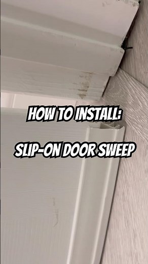 How to Install a Slip-On Door Sweep #homeimprovement #diy #tutorial