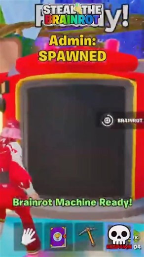 SECOND CODE SKIP MACHINE CODE STEAL THE BRAINROT FORTNITE ADMIN ABUSE MAGICAL #fortnite
