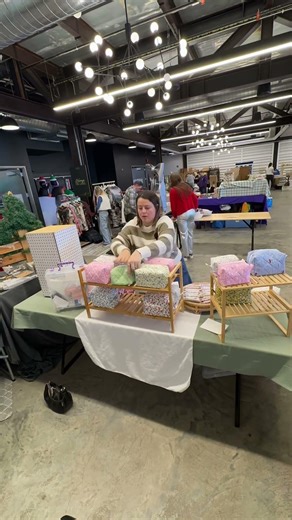 Set up my booth with me🫶🏼 #booth #craftfair #craftshow #crafts