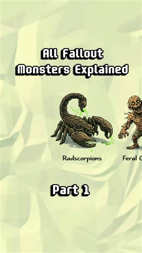 Every monster in Fallout was once human-made… and that’s the scariest part. ☢️ Watch how radiation, secret experiments, and bad decisions created the wasteland’s worst nightmares. #fallout #falloutlore #gamingtok #darklore #videogames