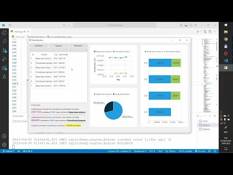 Разработка на python / PySide6 работа с QTableView