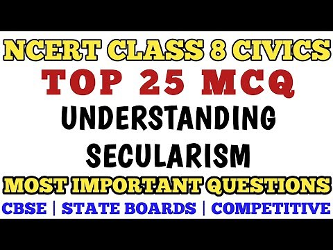 Class 8 Understanding Secularism MCQs || NCERT Based MCQ