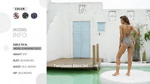 Watch Azokoe Women Leopard Printed Bikini Swimsuits on Amazon Live