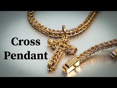 How to make a cross pendant from rings