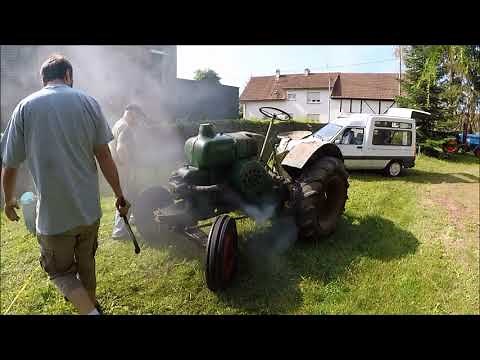 Tracteur Allgaier "R22" 1948 Start sortie de grange !