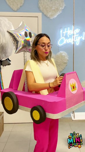 Acompáñame a hacer el pedido de Regina, Carrito de Princess Peach para la carrera del Día del Niño 🏎️💨👸 #princesspeachcosplay #diy #tutorial #diadelniño #mariokart