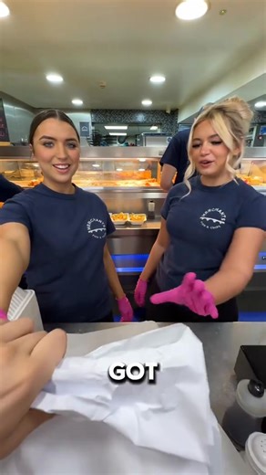 Ordering sausage and chippy chips from our chip shop diva duo, two slices of lemon! @Dest ~ Chippy D | Merchants fishandchips