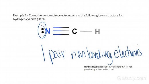 Counting Nonbonding Electron Pairs in a Lewis Structure | Chemistry | Study.com