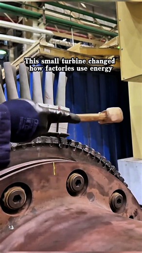 The most satisfying turbine installation video! #SteamTurbine #Turbine #HeavyIndustry #Rotor