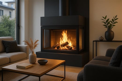 Modernisez votre cheminée à bois : design contemporain, connectivité et efficacité pour 2025