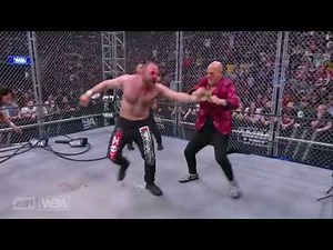 Don Callis attacks Kenny Omega - Kenny Omega vs Jon Moxley Steel Cage Match - AEW Dynamite May 4