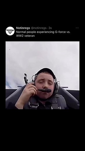 Normal people experiencing G-force vs. WW2 veteran built different