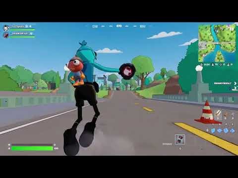 Fortnite but a wheel decides our weapons