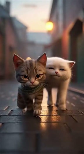 Hard work takes determination. Resilient cat story! #cat #ai #funny #shorts