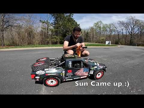 MASSIVE GAS POWERED RC TROPHY TRUCK HITS THE STREETS (HYPER REALISTIC) KRAKEN KV5TT HD