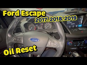 How to reset oil light on ford Escape 2017 2018 2019 2020 2021 2022