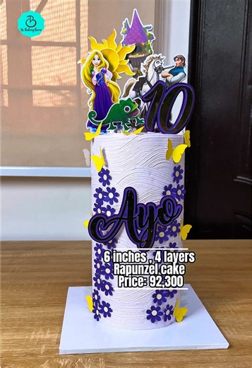 Straight out of a fairytale ✨👑 This Rapunzel-themed cake is made to steal the spotlight and make birthdays extra magical. 🎂 Cake Details: • 6 inches • 4 layers • Flavors: Red Velvet, Chocolate & Vanilla • Soft, delicious fillings • Covered in smooth whipped cream frosting 💰 ₦92,300 Perfect for princess birthdays, themed parties, and fairytale celebrations 💛 📩 To order, send us a message #RapunzelCake #ThemedCakes #PrincessCake #CustomCakes #BirthdayCake