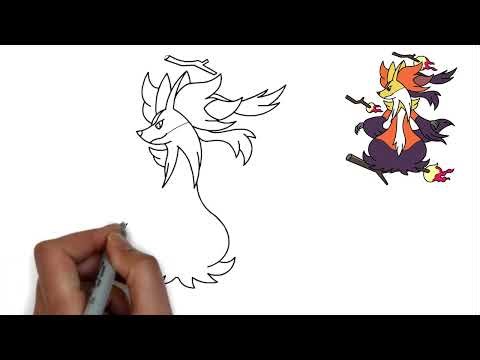 How To Draw Mega Delphox Drawing Easy | Pokemon Legends