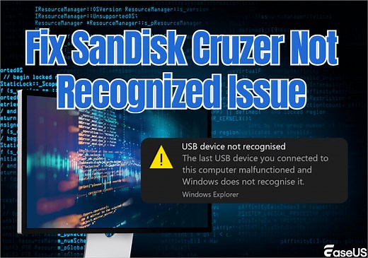 Fix SanDisk Cruzer Not Recognized Issue