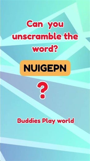 Word Game Challenge Unscramble the letters to find the word