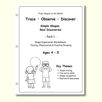 Trace • Observe • Discover - Simple Shapes, Real Discoveries / Pack 1