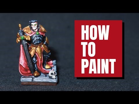 How to Paint a Classic Vampire Miniature