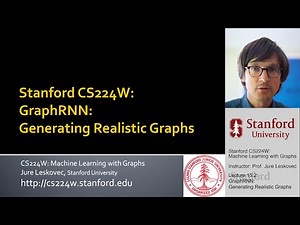 Stanford CS224W: ML with Graphs | 2021 | Lecture 15.2 - Graph RNN: Generating Realistic Graphs